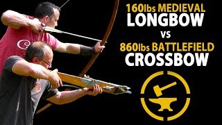 Medieval Warbow vs Windlass Crossbow  Speed Accuracy [upl. by Anastasie]