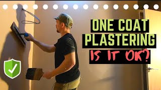 One Coat Plastering  Is It Ever OK To Do TEST [upl. by Rea637]