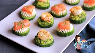 The Best Appetizers Recipe  Seafood amp Cucumber Appetizers [upl. by Yellas]