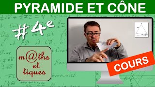 LE COURS  Pyramide et cône  Quatrième [upl. by Loree]