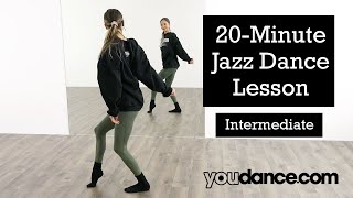 Jazz Dance Tutorial Intermediate  Levitating  YouDancecom [upl. by Wittie]