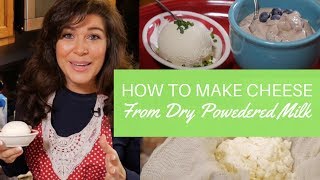 How to Make Simple Cheese from Dry Powdered Milk [upl. by Artnoed]