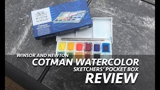 REVIEW Winsor and Newton Cotman Watercolor Sketchers Pocket Box [upl. by Margarette]