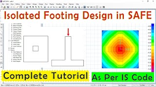 Isolated Footing Design In SAFE  Design Analysis Of Footing  SAFE Tutorial For Foundation Design [upl. by Heid562]