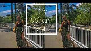 EASIEST Wrap Skirt DIY [upl. by Hendren]