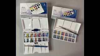 Winsor amp Newton Watercolor Pocket Set Comparison [upl. by Euqinu]