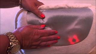 How to use Homedics Shiatsu Massager Cushion Pillow For Back amp Neck Pain  offers [upl. by Suirtemed]