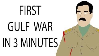 First Gulf War  3 Minute History [upl. by Sheridan]