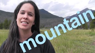 How to Say MOUNTAIN and SENTENCE  American English [upl. by Zosema]