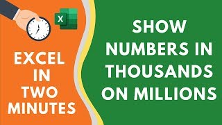 Show Numbers in Thousands or Millions in Excel really easy way [upl. by Samot]