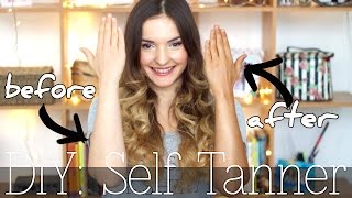 DIY SELF TANNER  Easy Beautiful Tan All natural Only 2 Ingredients [upl. by Lrigybab]