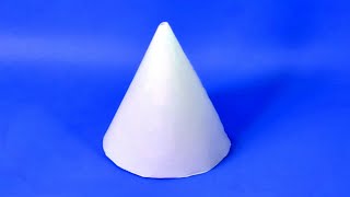 How To Make A Paper 3D Cone  Easy Figures [upl. by Cai778]