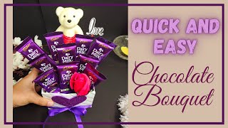 TUTORIAL Quick and Easy Chocolate Bouquet  DIY Chocolate Bouquet [upl. by Eniluqcaj]