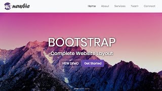 Responsive Bootstrap Website Start To Finish with Bootstrap 4 HTML5 amp CSS3 [upl. by Bremen]