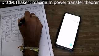 Experiment verification of maximum power transfer theorem by DrCMThaker [upl. by Charlena798]