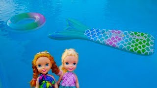 Elsa and Anna toddlers 24 hours in the pool with their friends [upl. by Margeaux667]