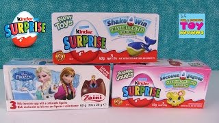 Kinder Surprise Eggs Zaini Chocolate Disney Frozen Opening Fun  PSToyReviews [upl. by Ojok500]