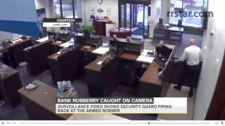 Bank robbery caught on camera [upl. by Sigismundo]