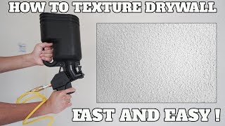 DIY How To Add Texture To Walls And Ceilings Using A Spray Gun [upl. by Grindle]