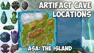 ALL ARTIFACT LOCATIONS  ARK Survival Ascended The Island [upl. by Nihcas795]