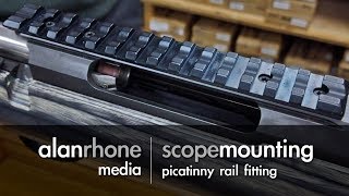 Scope Mounting  Picatinny Rail Fitting [upl. by Baptlsta]