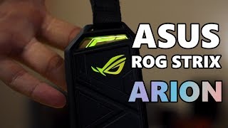 RGB SSD enclosure ASUS ROG Strix Arion review [upl. by Annatsirhc]