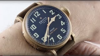 Zenith Pilot Type 20 Extra Special BRONZE Luxury Watch Review [upl. by Treblihp]