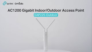 Omada AC1200 Gigabit IndoorOutdoor Access Point  TPLink EAP225Outdoor [upl. by Yatnod623]