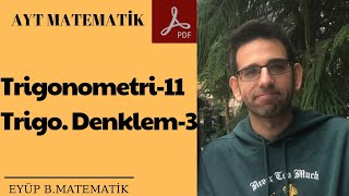 TRİGONOMETRİK DENKLEMLER  3 SORU ÇÖZÜMÜ [upl. by Dagna991]