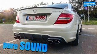 Mercedes C63 AMG Coupé 62 V8  pure SOUND 60FPS [upl. by Mcmath82]