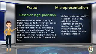 What is Difference Between Fraud amp Misrepresentation [upl. by Kaufman]