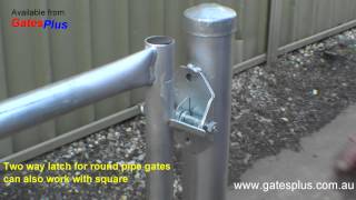 Gate Latch 2 way for round pipe and square [upl. by Grega]