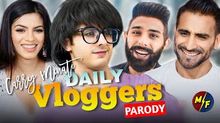 DAILY VLOGGERS PARODY 😘  CARRYMINATI  REACTION [upl. by Assi]