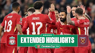 Liverpool vs West Ham Extended Highlights  Carabao Cup  CBS Sports Golazo [upl. by Zena]