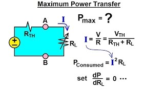 Electrical Engineering Ch 4 Circuit Theorems 27 of 35 Maximum Power Transfer [upl. by Oxley]