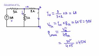 Maximum Power Transfer Theorem Solved  Example 1 w subtitles [upl. by Eidolem]