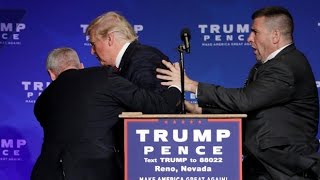 Donald Trump rushed off stage during rally in Nevada [upl. by Jeraldine]