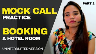 Mock Call Practice  Hotel Reservation  Short Version [upl. by Negrom]