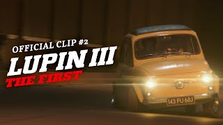 Lupin III The First Official Car Chase Clip GKIDS [upl. by Eartnoed]