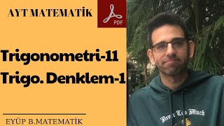 TRİGONOMETRİK DENKLEMLER1 sin ve coslu denklemler [upl. by Sosna779]