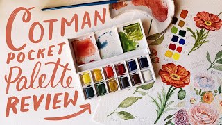 Trying Out the Winsor and Newton Cotman Sketchers Pocket Palette Set Watercolor Kit Review 🎨 [upl. by Teddy]