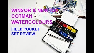 Winsor amp Newton Cotman Watercolors Field Pocket Set Review [upl. by Moia]