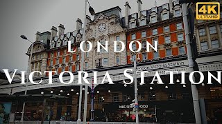 London Victoria Station Walk Through England 4K [upl. by Uhn]