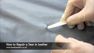 How to Repairing a Tear in Leather [upl. by Eniagrom]