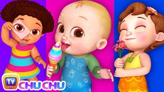 Five Senses Song  Human Sensory Organs  ChuChu TV Funzone 3D Nursery Rhymes amp Kids Songs BabyTaku [upl. by Maupin]