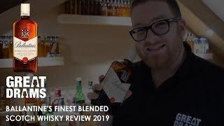 Ballantines Finest Blended Scotch Whisky Review 2019  GreatDrams [upl. by Anaed]