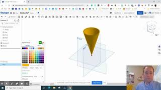 Make a Cone with OnShape [upl. by Airetas]