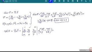 Divergencía y rotacional de un campo vectorial [upl. by Anaitsirk]