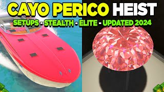 GTA 5 Online SOLO Cayo Perico Heist Guide Setups Stealth Elite [upl. by Olpe]