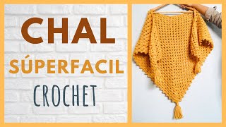 CHAL tejido a CROCHET SÚPER FÁCIL para PRINCIPIANTES NOMANA 😊 [upl. by Ylekalb]